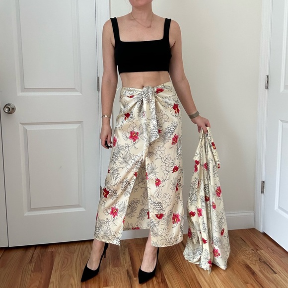 Zara Tropical Printed Skirt Set - Picture 6 of 12